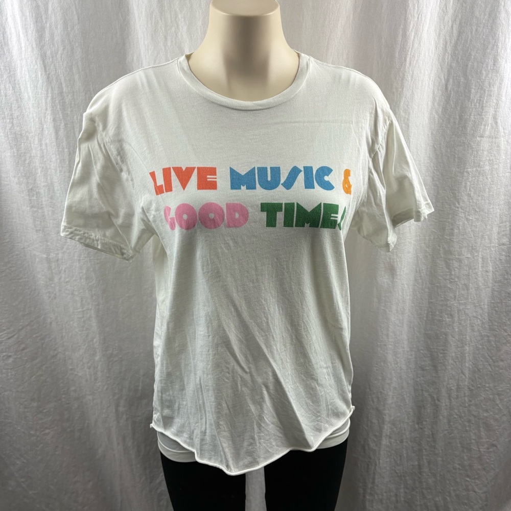Anthropologie Original Retro Brand Live Music and Good Times Graphic Tee S - Picture 4 of 10